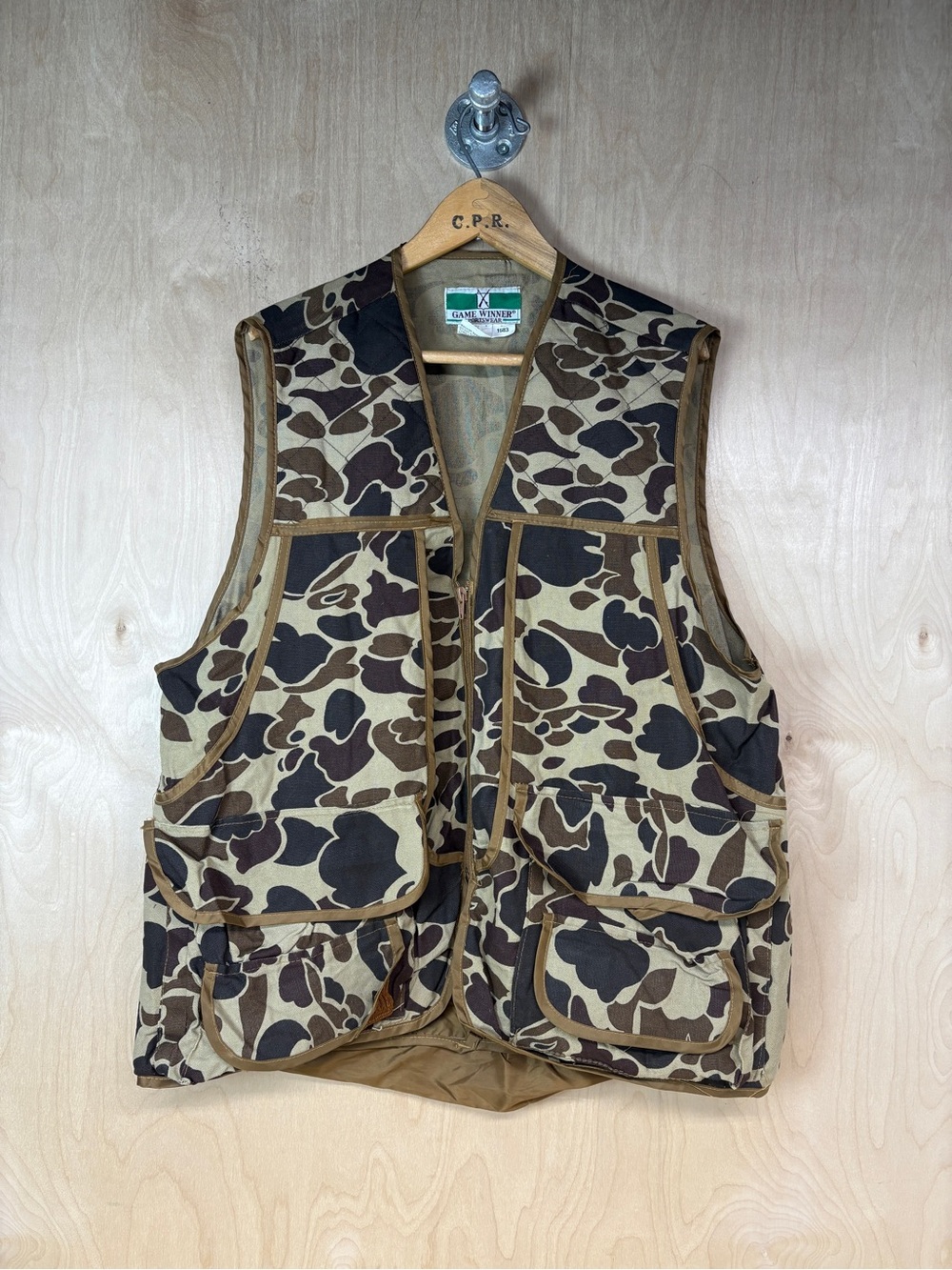 Vintage Camo Field Vest - Brown/Olive